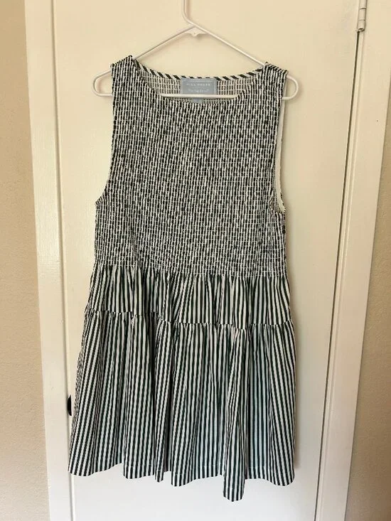 Hill House Cosima Mini Nap Dress Green XL LIKE NEW - Picture 4 of 9